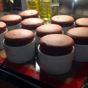 Chocolate soufflés