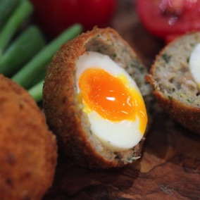 Home made scotch eggs